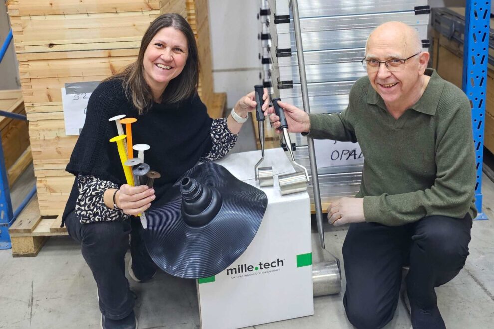 Ulrica Sidenqvist och Alf Petersson. Bild: milletech